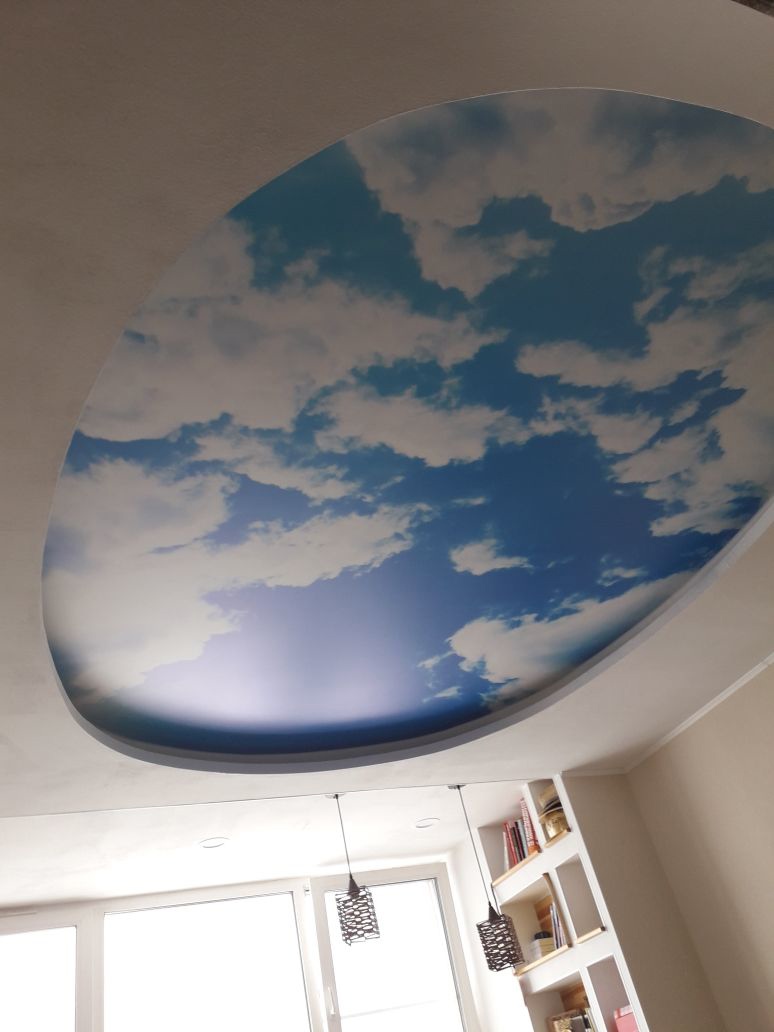 Потолки Небо с облаками