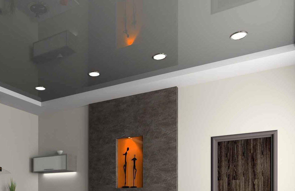 Серые потолки